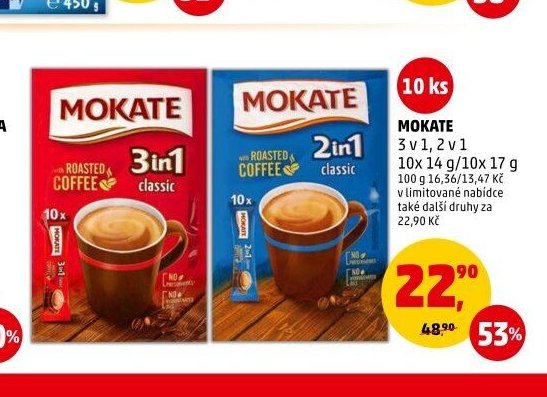 MOKATE 3 v 1, 2 v 1