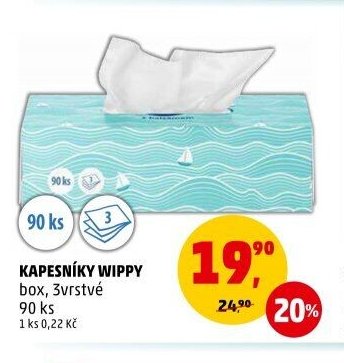 Kapesníky Wippy 90 ks