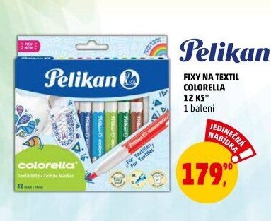 Fixy na textil Colorella 12 ks