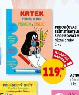 Procvičovací sešit stíratelný