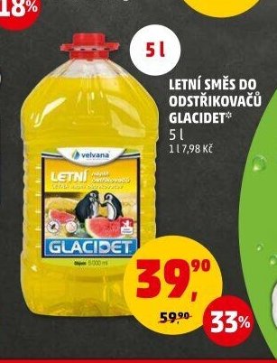 LETNÍ SMĚS DO ODSTŘIKOVAČŮ GLACIDET