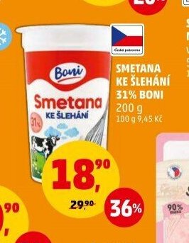 SMETANA KE ŠLEHÁNÍ 31% BONI