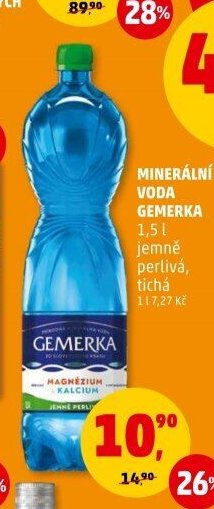 MINERÁLNÍ VODA GEMERKA