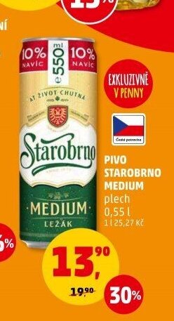 PIVO STAROBRNO MEDIUM
