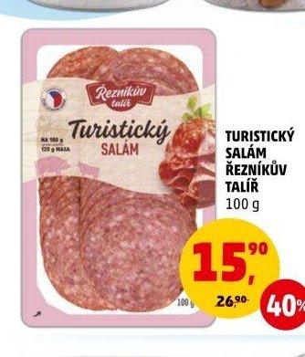Turistický salám Řezníkův talíř