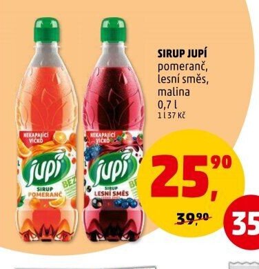Sirup Jupí pomeranč