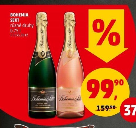 BOHEMIA SEKT různé druhy