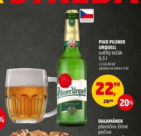 PIVO PILSNER URQUELL světlý ležák