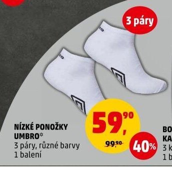 NÍZKÉ PONOŽKY UMBRO