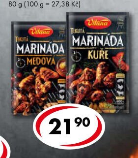 Tekutá marináda vybrané druhy