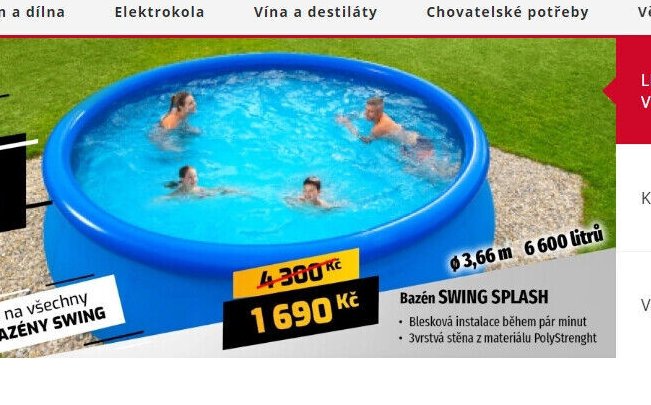 Bazén SWING SPLASH - Mountfield akcniletaky.com
