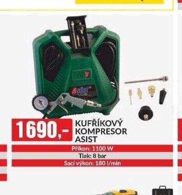 KUFŘÍKOVÝ KOMPRESOR ASIST