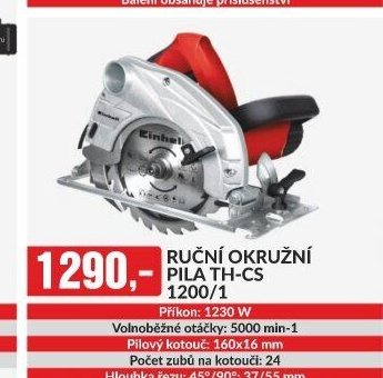 RUČNÍ OKRUŽNÍ PILA TH-CS 1200/1
