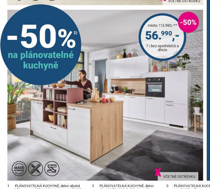 Plánovatelná kuchyně (dolní v hlavním obrázku) - Möbelix akcniletaky.com