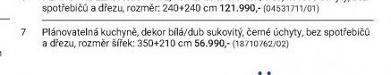 Plánovatelná kuchyně, dekor bílá/dub sukovitý, černé úchyty, bez spotřebičů a dřezu, rozměr šířek: 350+210 cm - Möbelix akcniletaky.com