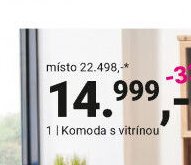Komoda s vitrínou - Möbelix akcniletaky.com