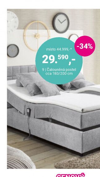Čalouněná postel cca 180/200 cm - Möbelix akcniletaky.com