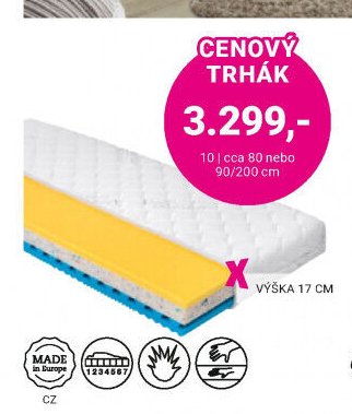 Matrace cca 80 nebo 90/200 cm - Möbelix akcniletaky.com