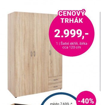 Šatní skříň 1 - Möbelix akcniletaky.com