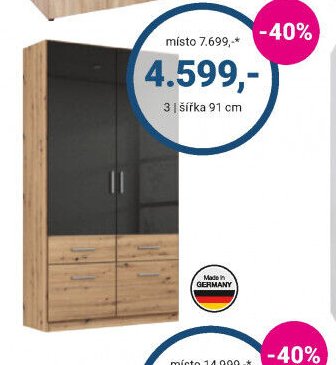 Šatní skříň 3 - Möbelix akcniletaky.com