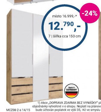 Šatní skříň 7 - Möbelix akcniletaky.com