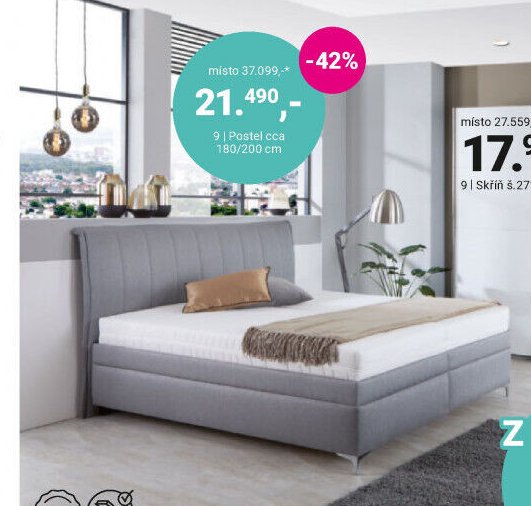 Postel cca 180/200 cm - Möbelix akcniletaky.com