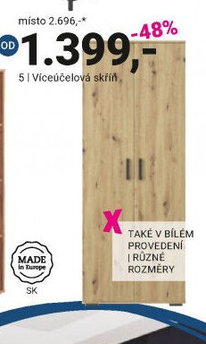 Víceúčelová skříň - Möbelix akcniletaky.com