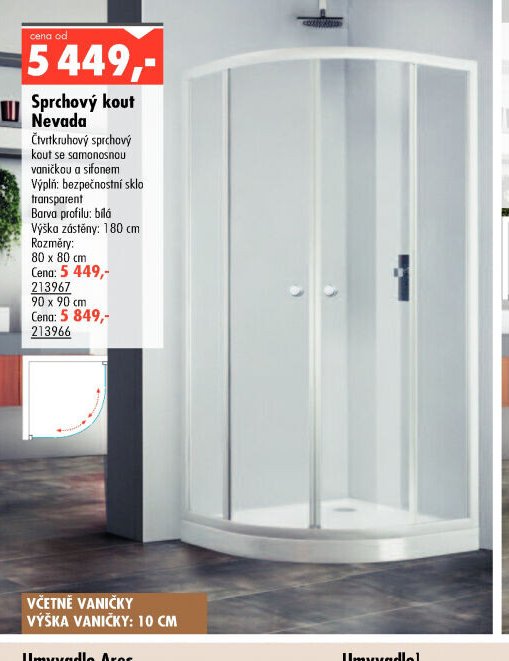 Sprchový kout Nevada - UNI HOBBY akcniletaky.com