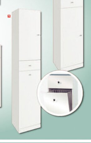 Skříňka vysoká s košem L/P - UNI HOBBY akcniletaky.com