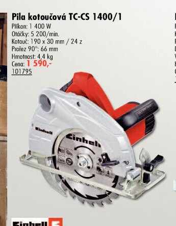 Pila kotoučová TC-CS 1400/1 - UNI HOBBY akcniletaky.com