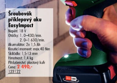 Šroubovák příklepový aku EasyImpact - UNI HOBBY akcniletaky.com