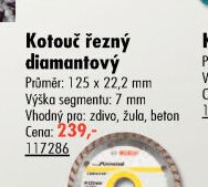 Kotouč řezný diamantový - UNI HOBBY akcniletaky.com