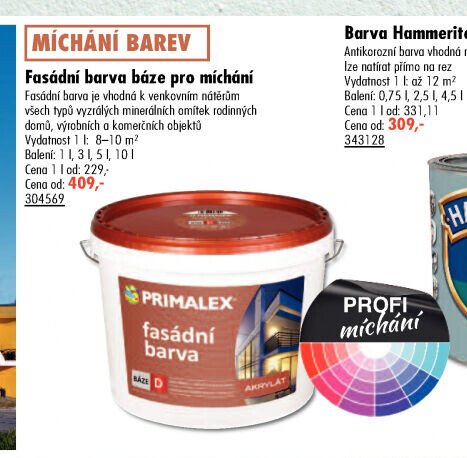 Fasádní barva báze pro míchání - UNI HOBBY akcniletaky.com