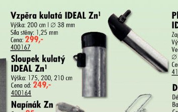 Vzpěra kulatá IDEAL Zn - UNI HOBBY akcniletaky.com