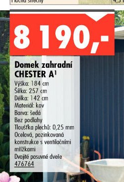 Domek zahradní CHESTER A - UNI HOBBY akcniletaky.com