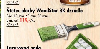 Štětec plochý WoodStar 3K držadlo - UNI HOBBY akcniletaky.com