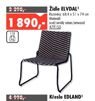 Židle ELVDAL - UNI HOBBY akcniletaky.com
