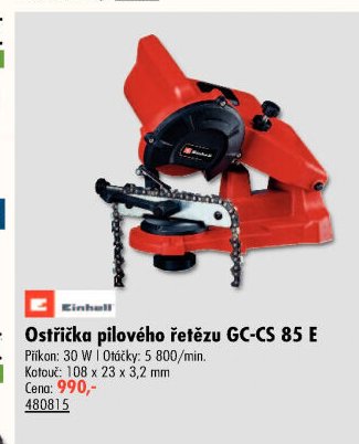 Ostrýčka pilového řetězu GC-CS 85 E - UNI HOBBY akcniletaky.com