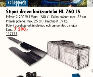 Štípač dřeva horizontální HL 760 LS - UNI HOBBY akcniletaky.com