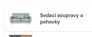 Sedací soupravy a pohovky
