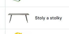 Stoly a stolky