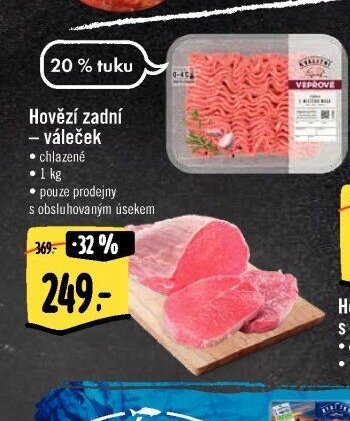 Hovězí zadní – váleček