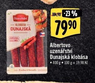 Albertovo uzenářství Dunajská klobása
