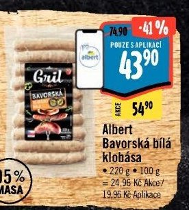 Albert Bavorská bílá klobása
