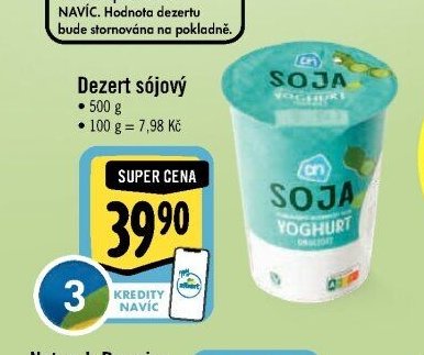 Dezert sójový