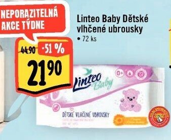 Linteo Baby Dětské vlhčené ubrousky