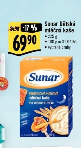 Sunar Dětská mléčná kaše