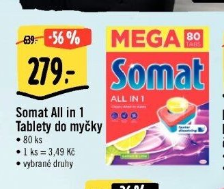 Somat All in 1 Tablety do myčky
