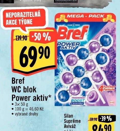 Bref WC blok Power aktiv