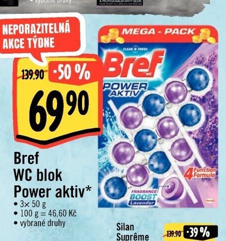 Bref WC blok Power aktiv